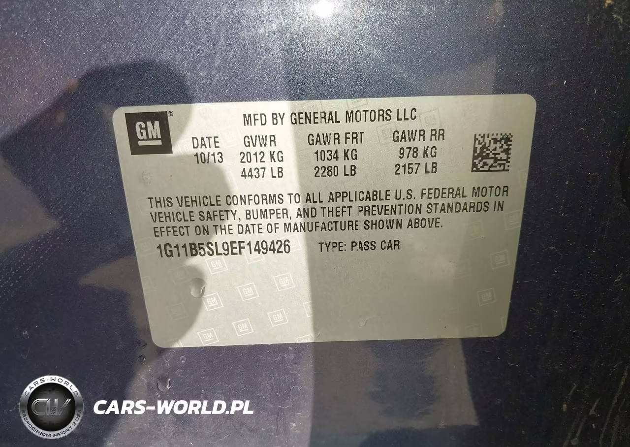 2014 Chevrolet Malibu 1Ls VIN:1G11B5SL9EF149426 - 9