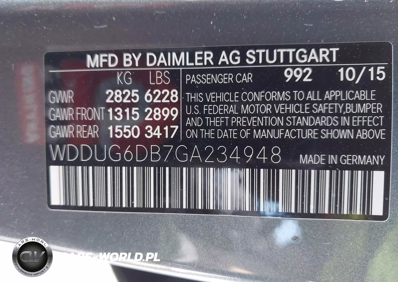 2016 Mercedes-Benz S 550 Plug-In Hybrid VIN:WDDUG6DB7GA234948 - 9