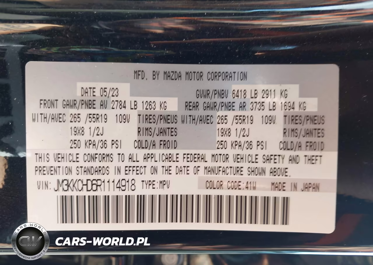 2024 Mazda Cx-90 3.3 Turbo Preferred Plus VIN:JM3KKCHD6R1114918 - 9