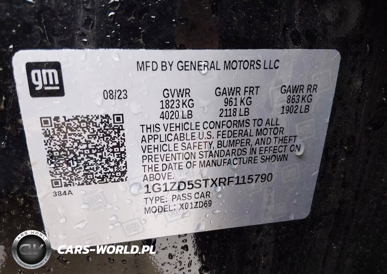 2024 Chevrolet Malibu Fwd 1Lt VIN:1G1ZD5STXRF115790 - 9