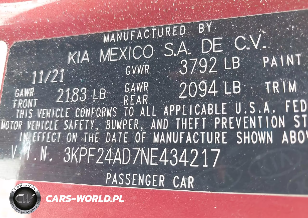2022 Kia Forte Lxs VIN:3KPF24AD7NE434217 - 9