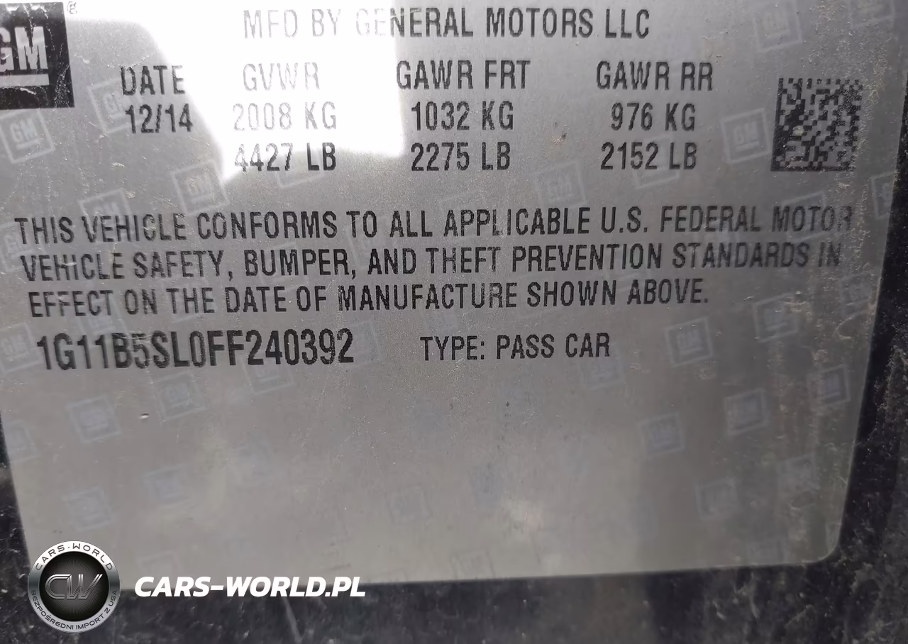 2015 Chevrolet Malibu Ls VIN:1G11B5SL0FF240392 - 9