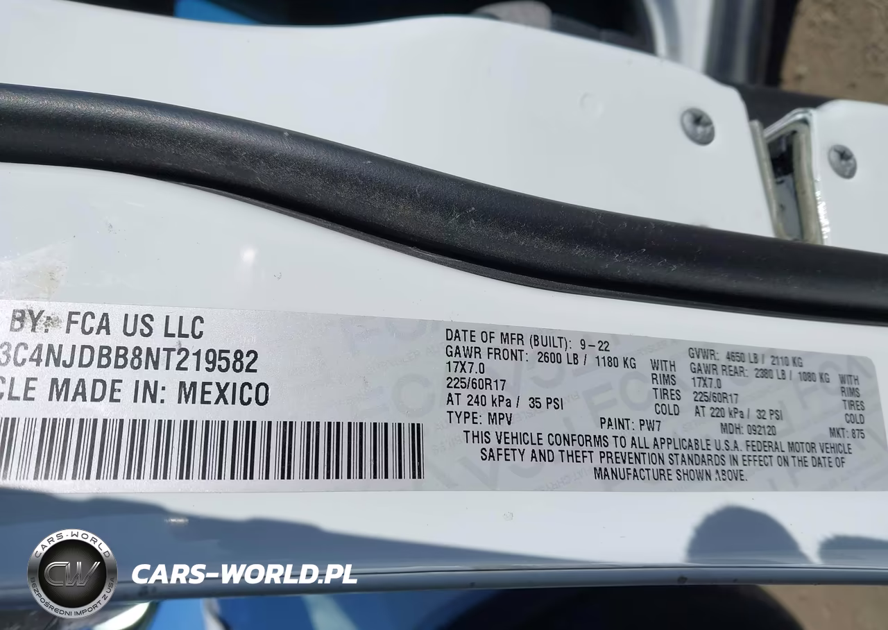 2022 Jeep Compass Latitude 4X4 VIN:3C4NJDBB8NT219582 - 9