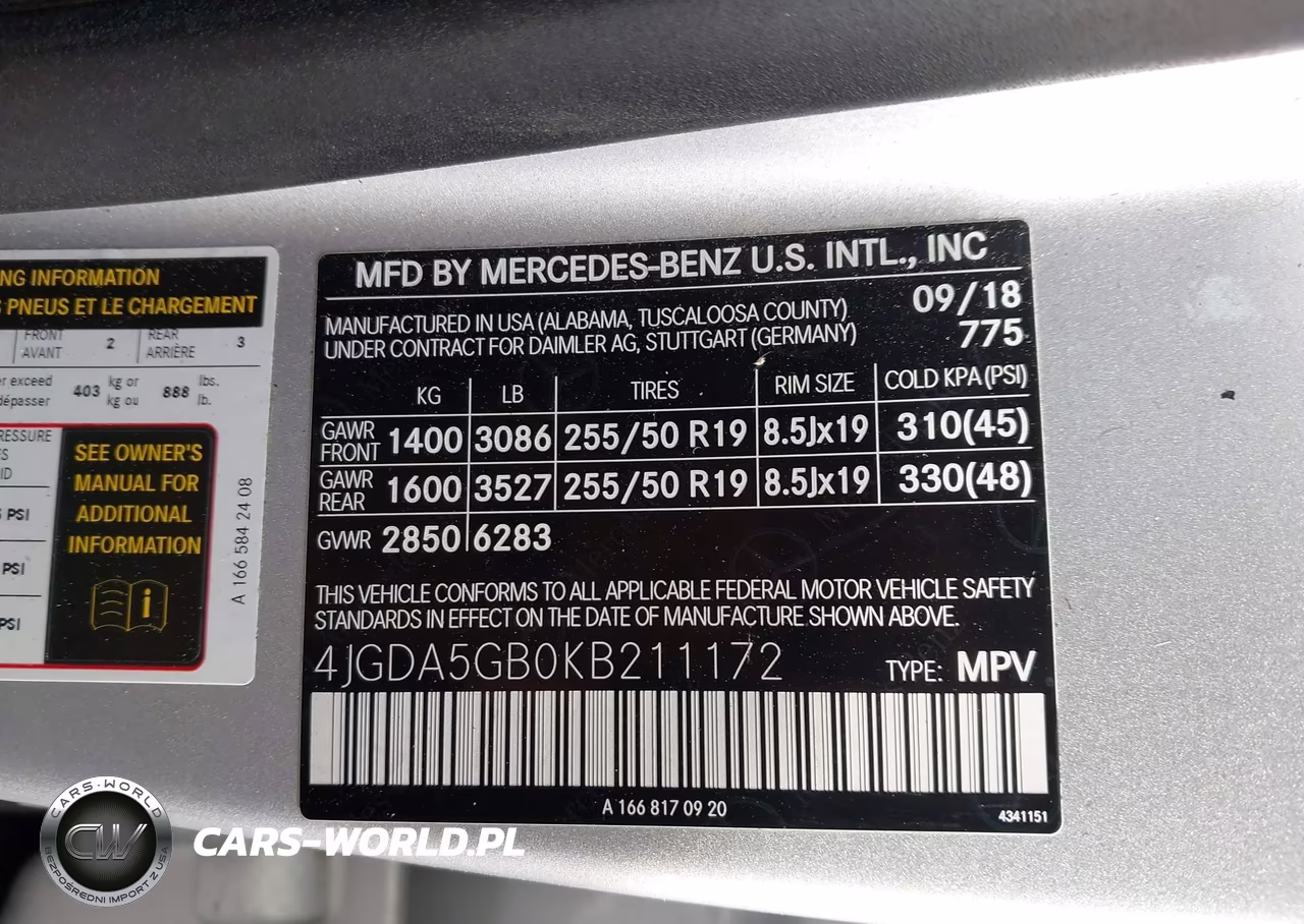2019 Mercedes-Benz Gle 400 4Matic VIN:4JGDA5GB0KB211172 - 9