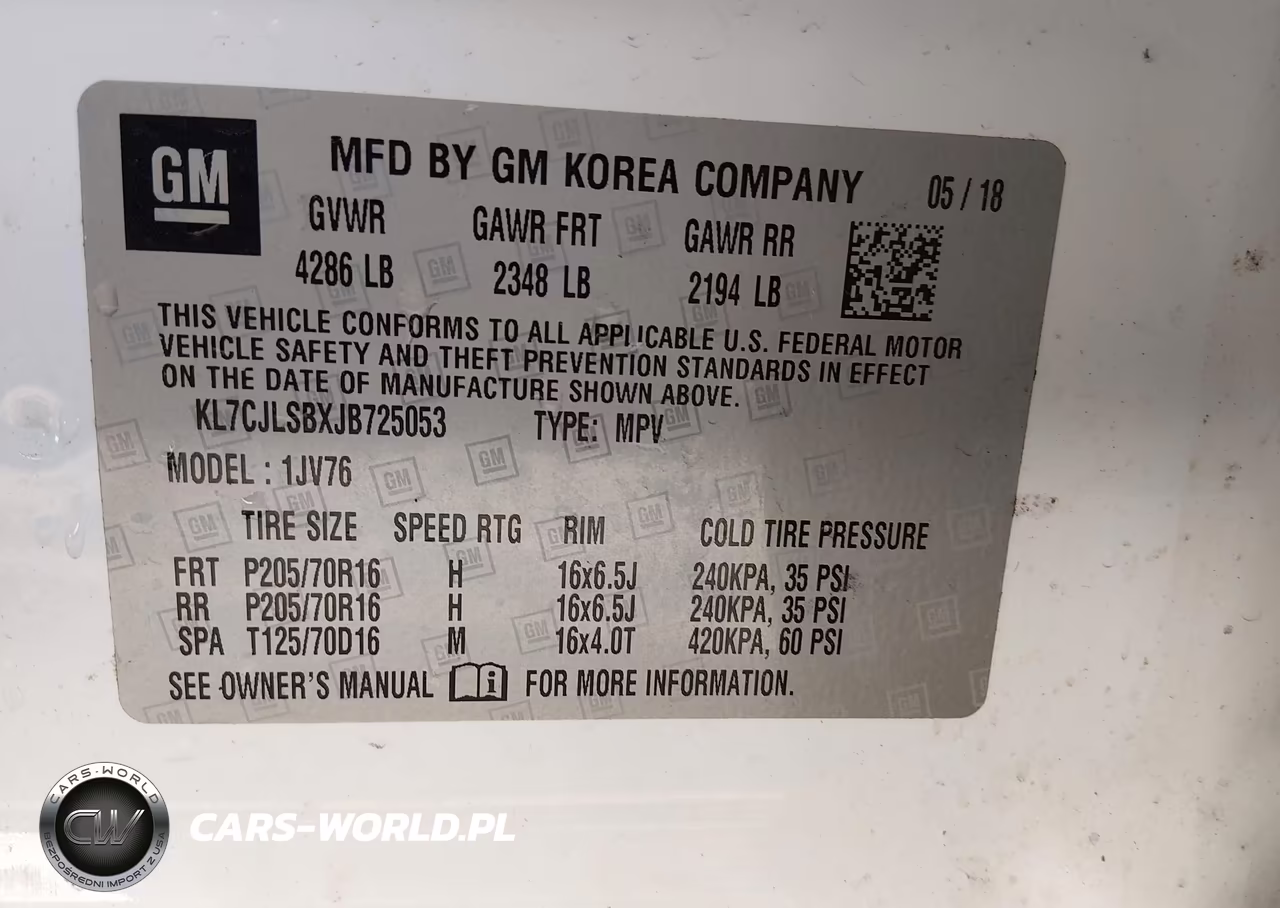 2018 Chevrolet Trax Lt VIN:KL7CJLSBXJB725053 - 9