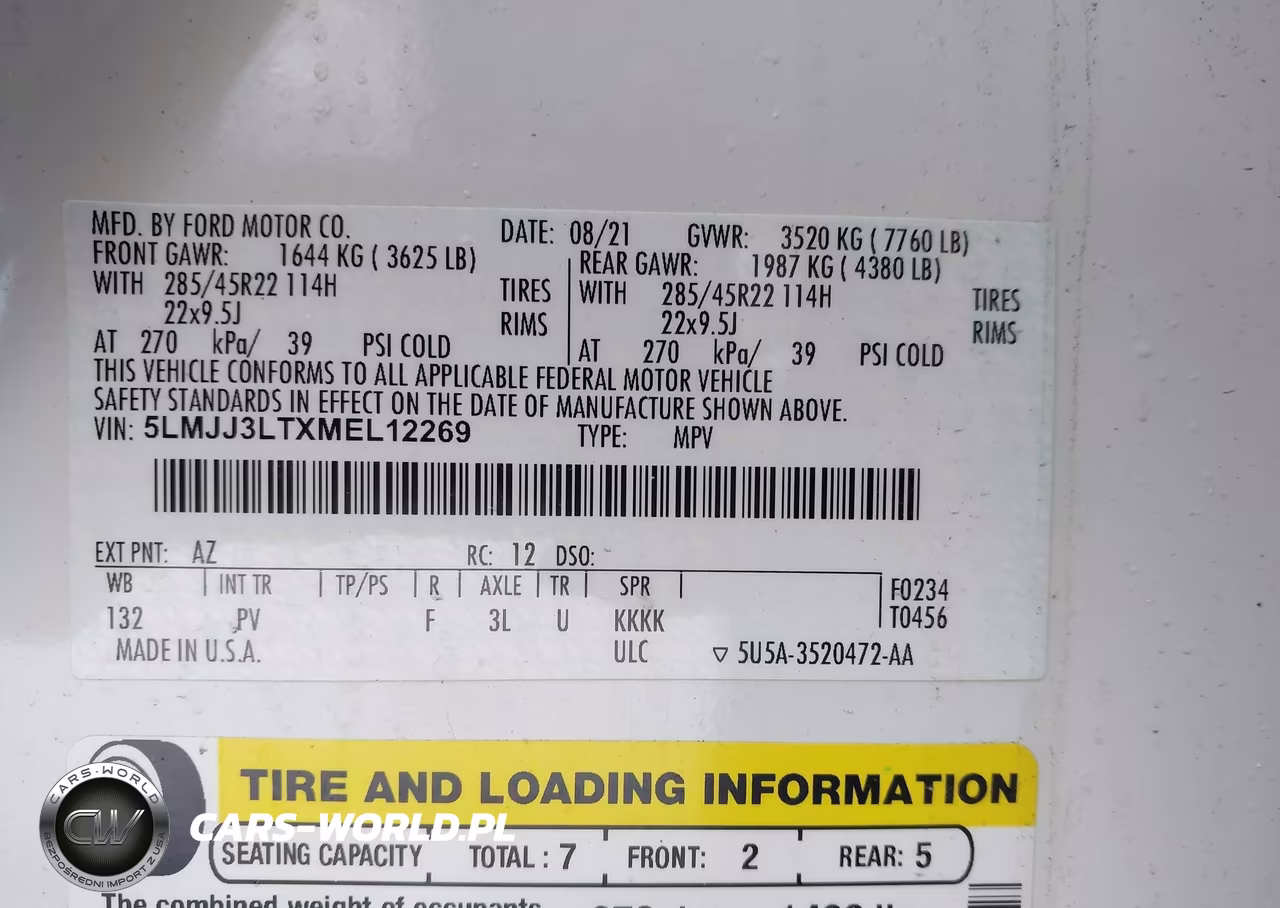 2021 Lincoln Navigator Reserve L VIN:5LMJJ3LTXMEL12269 - 9