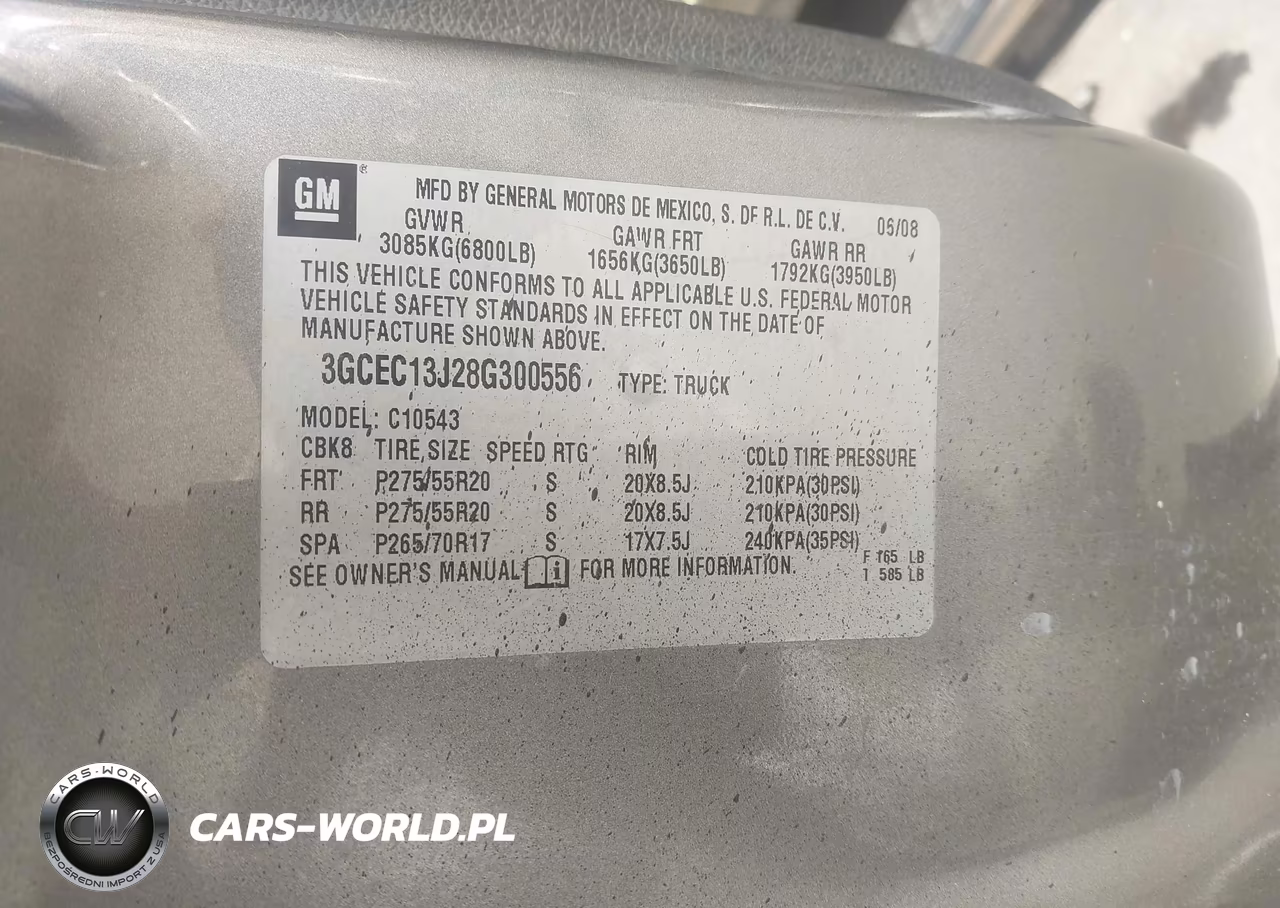2008 Chevrolet Silverado 1500 Lt1 VIN:3GCEC13J28G300556 - 9