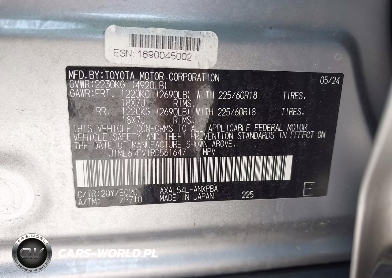 2024 Toyota Rav4 Hybrid Xse VIN:JTME6RFV1RD561647 - 9