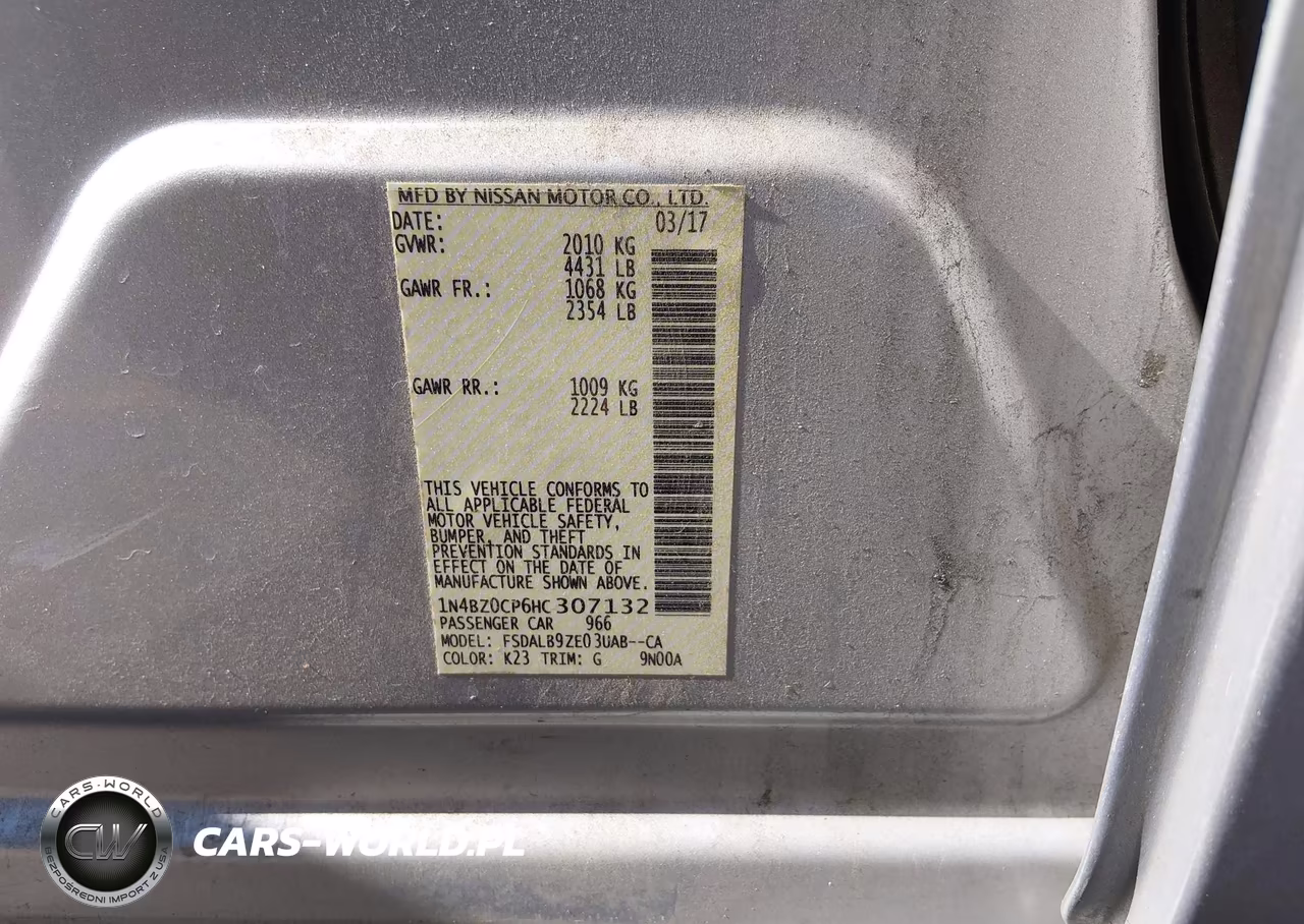 2017 Nissan Leaf S VIN:1N4BZ0CP6HC307132 - 9