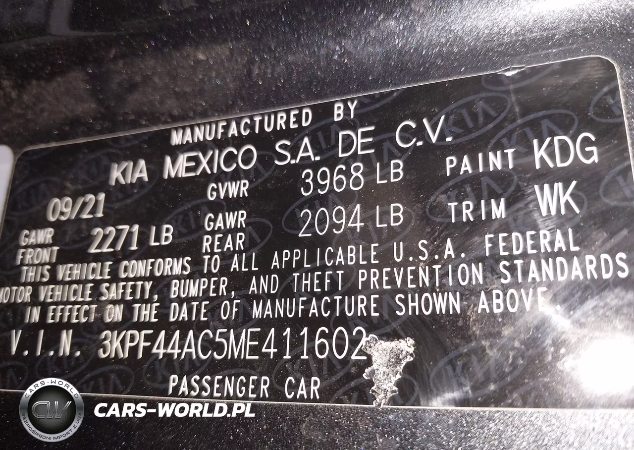 2021 Kia Forte Gt VIN:3KPF44AC5ME411602 - 9