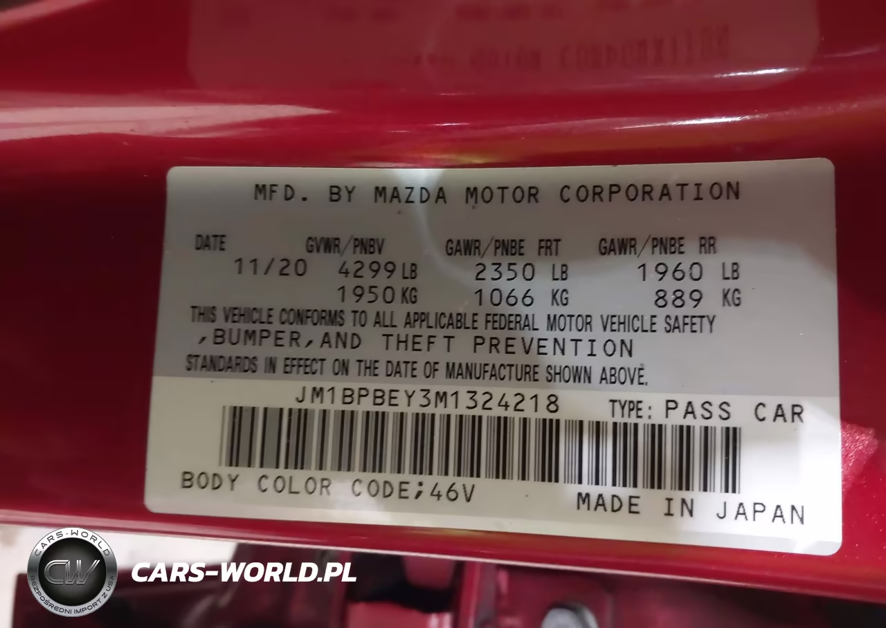 2021 Mazda Mazda3 Sedan 2.5 Turbo Premium Plus VIN:JM1BPBEY3M1324218 - 9
