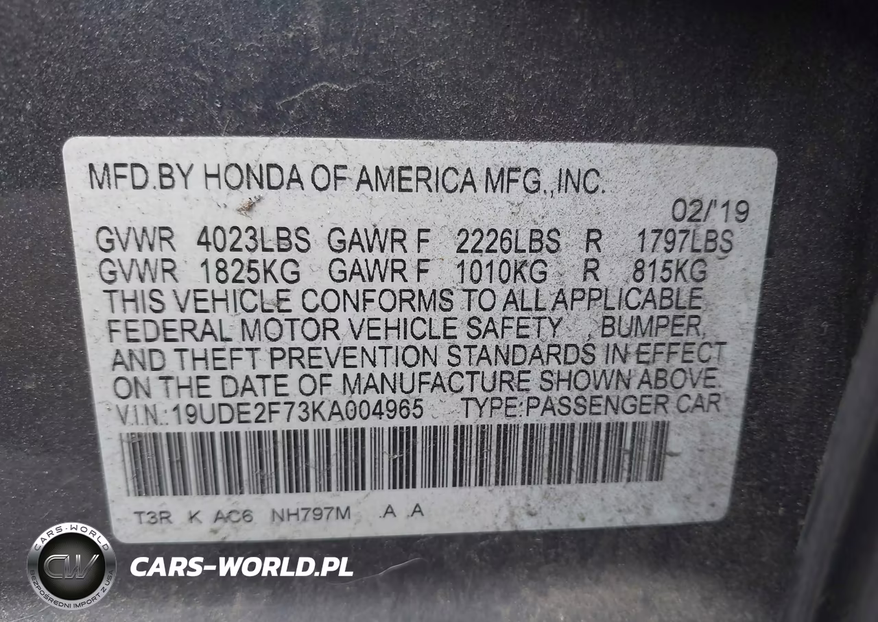 2019 Acura Ilx Premium Package-Technology Package VIN:19UDE2F73KA004965 - 9