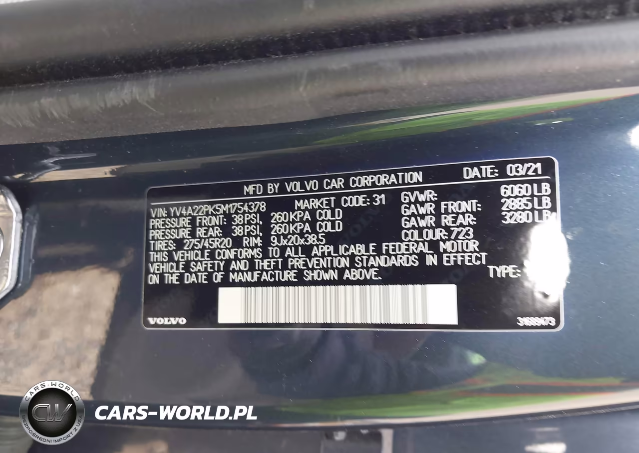 2021 Volvo Xc90 T6 Momentum 7 Passenger VIN:YV4A22PK5M1754378 - 9