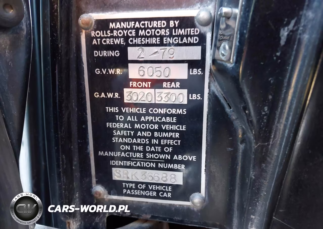 1979 Rolls Royce Silver Shadow VIN:000000000SRK36688 - 9