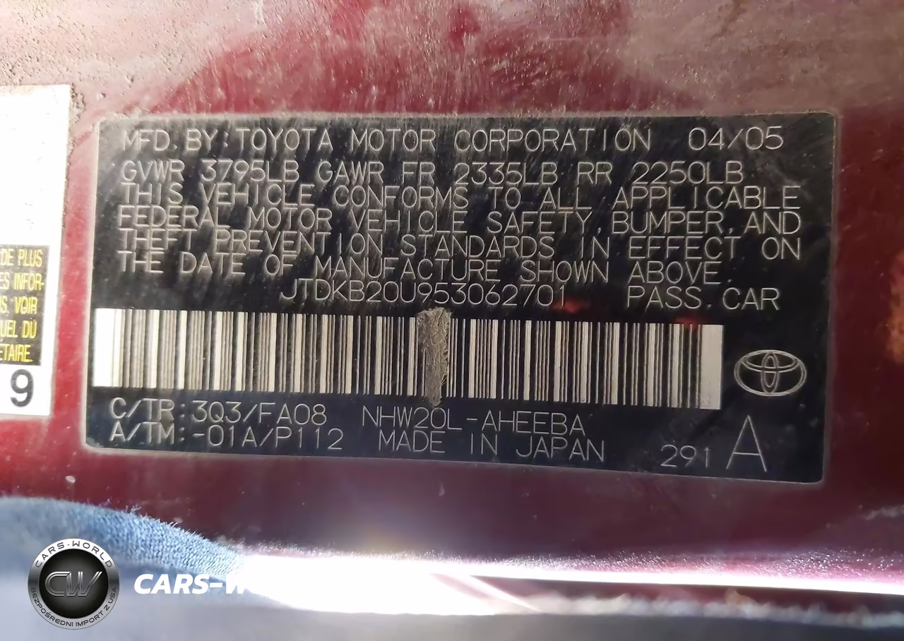 2005 Toyota Prius VIN:JTDKB20U953062701 - 9