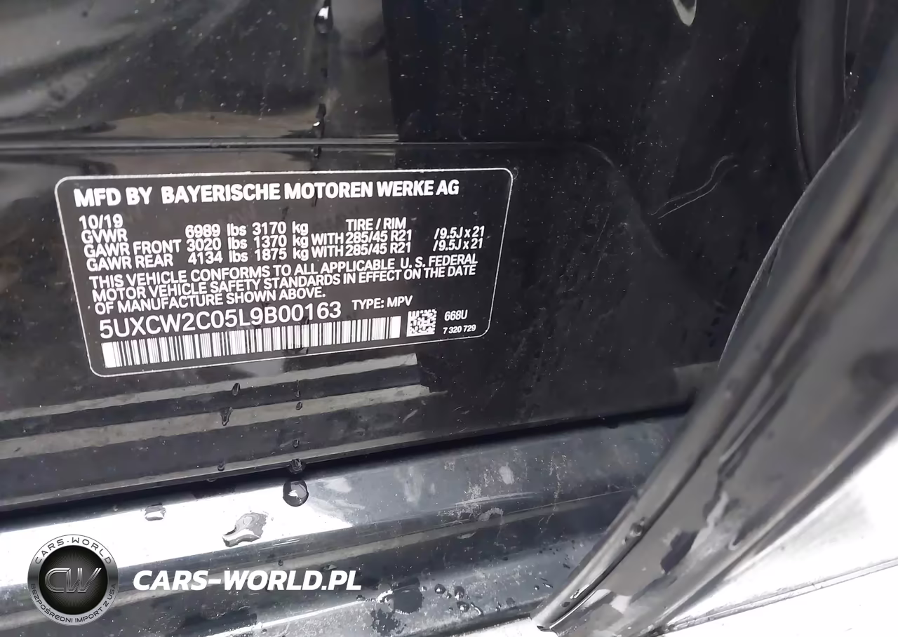 2020 BMW X7 xDrive40I VIN:5UXCW2C05L9B00163 - 9