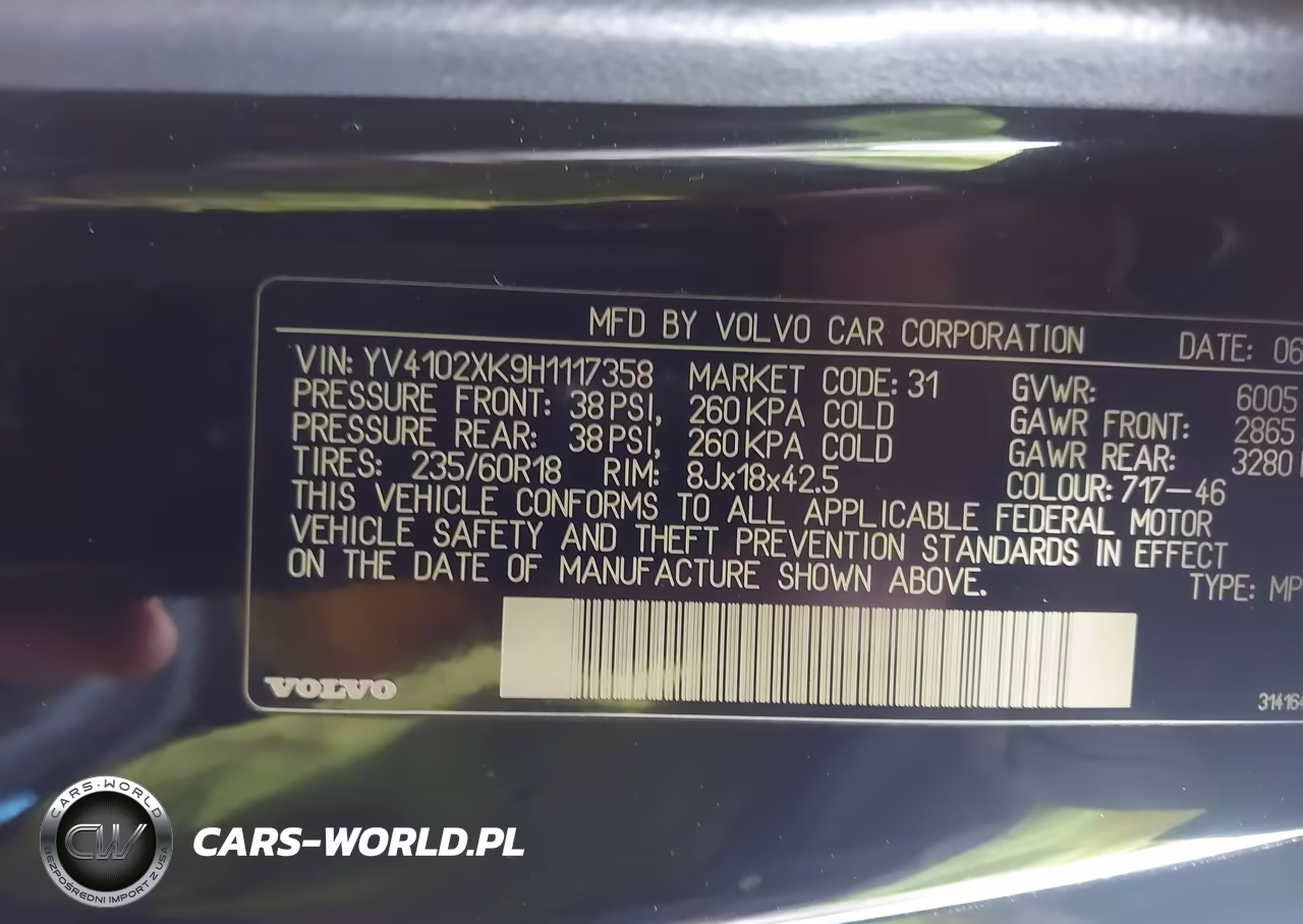 2017 Volvo Xc90 T5 Momentum VIN:YV4102XK9H1117358 - 9