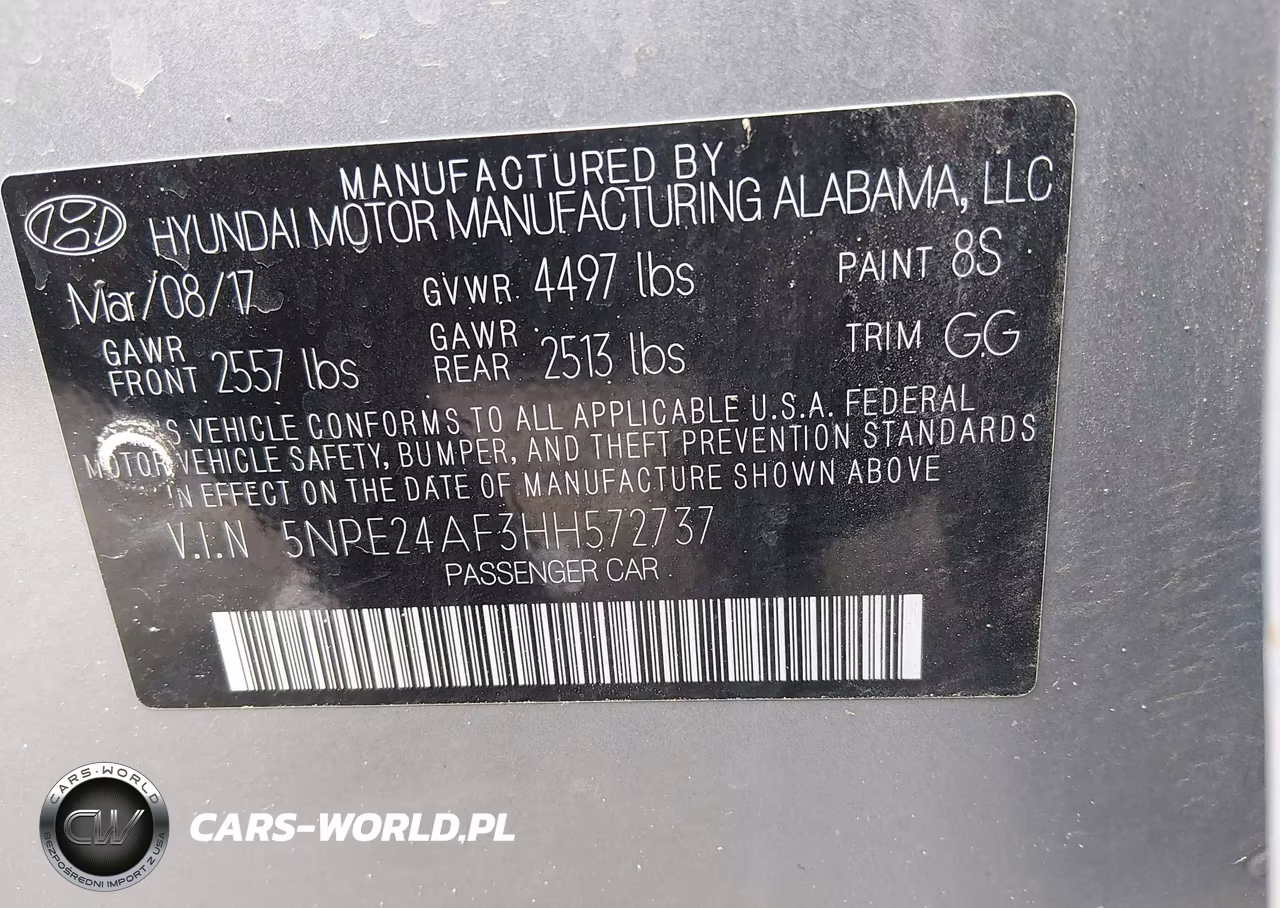 2017 Hyundai Sonata Se VIN:5NPE24AF3HH572737 - 9