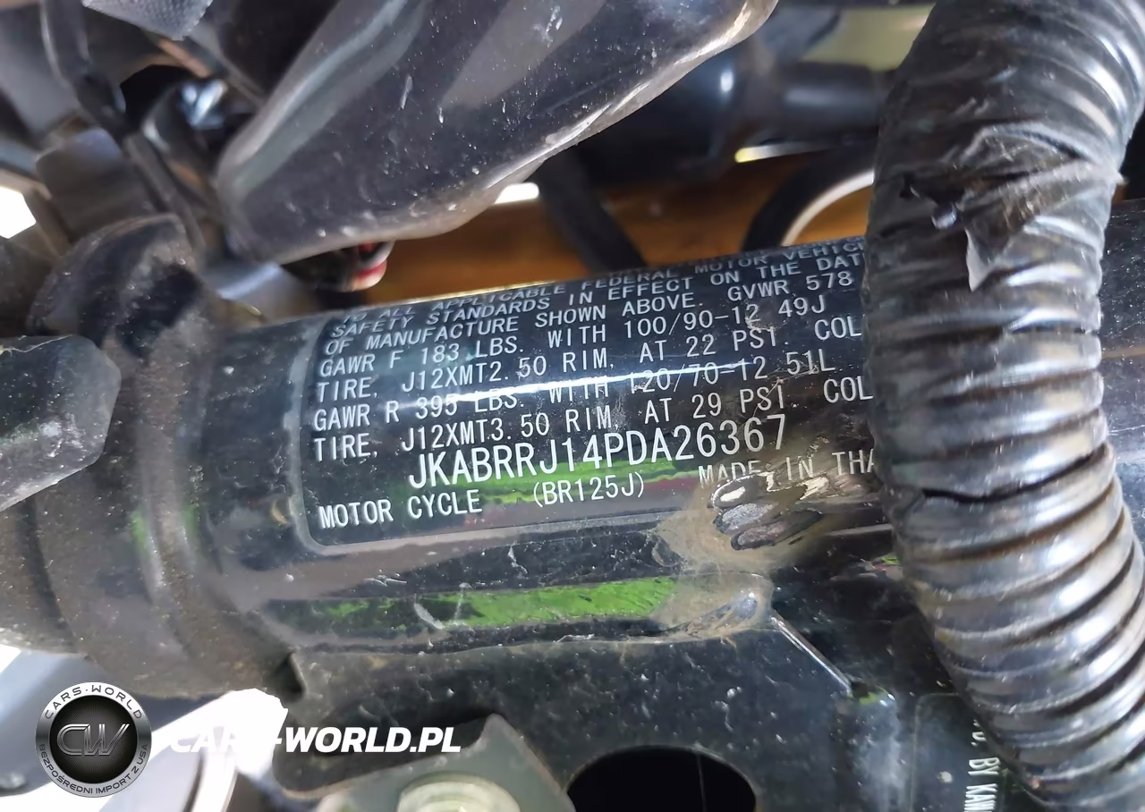 2023 Kawasaki Br125 J VIN:JKABRRJ14PDA26367 - 10