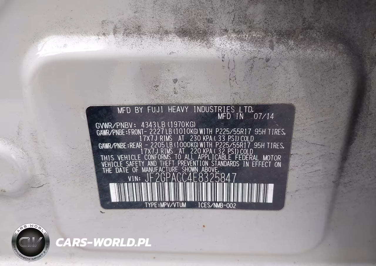 2014 Subaru Xv Crosstrek 2.0I Premium VIN:JF2GPACC4E8325847 - 9
