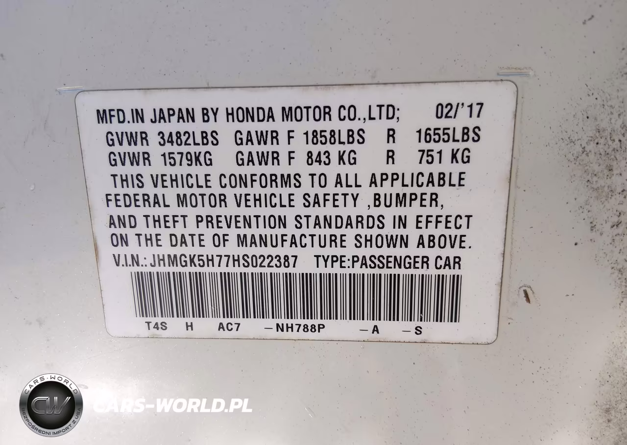 2017 Honda Fit Ex VIN:JHMGK5H77HS022387 - 9
