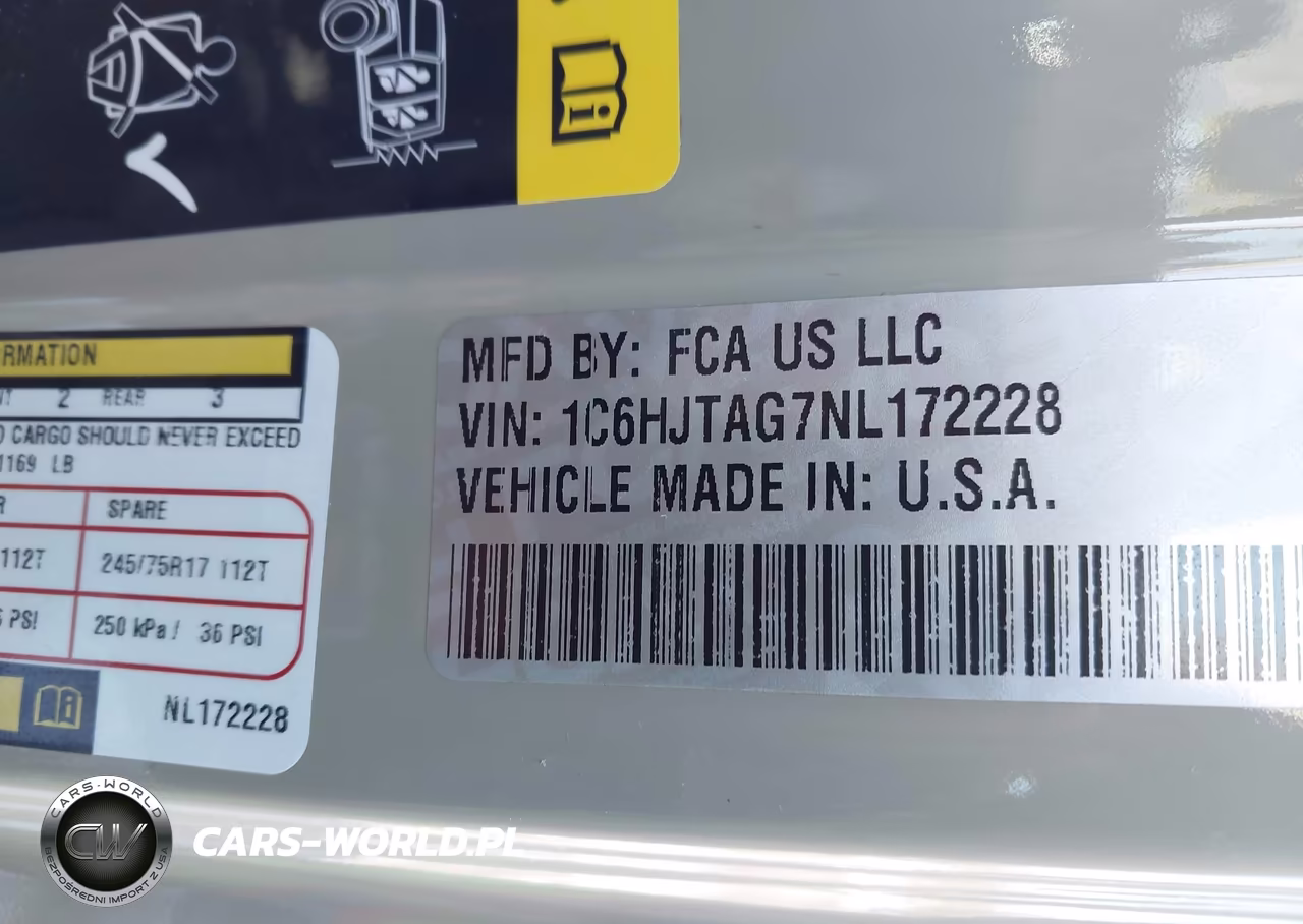 2022 Jeep Gladiator Sport 4X4 VIN:1C6HJTAG7NL172228 - 9