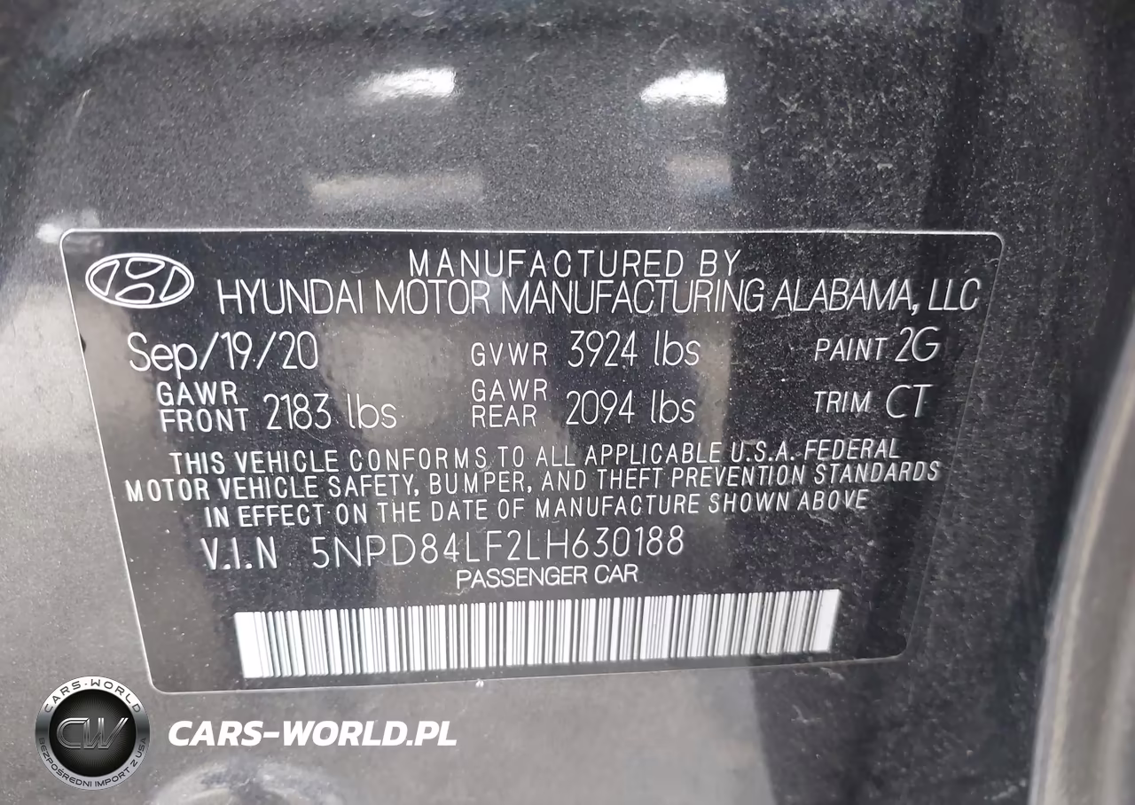 2020 Hyundai Elantra Sel VIN:5NPD84LF2LH630188 - 9