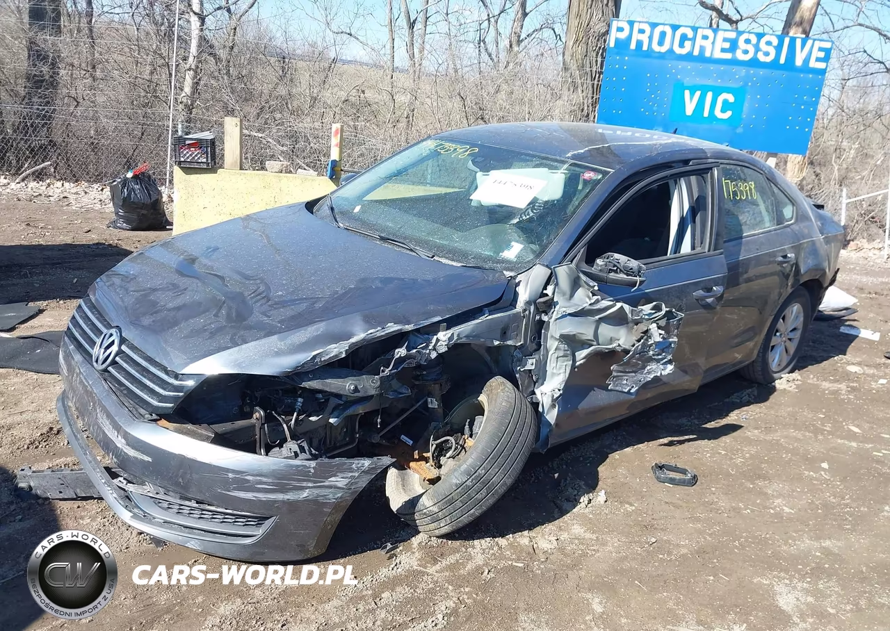 2013 Volkswagen Passat S VIN:1VWAH7A38DC028127 - 2
