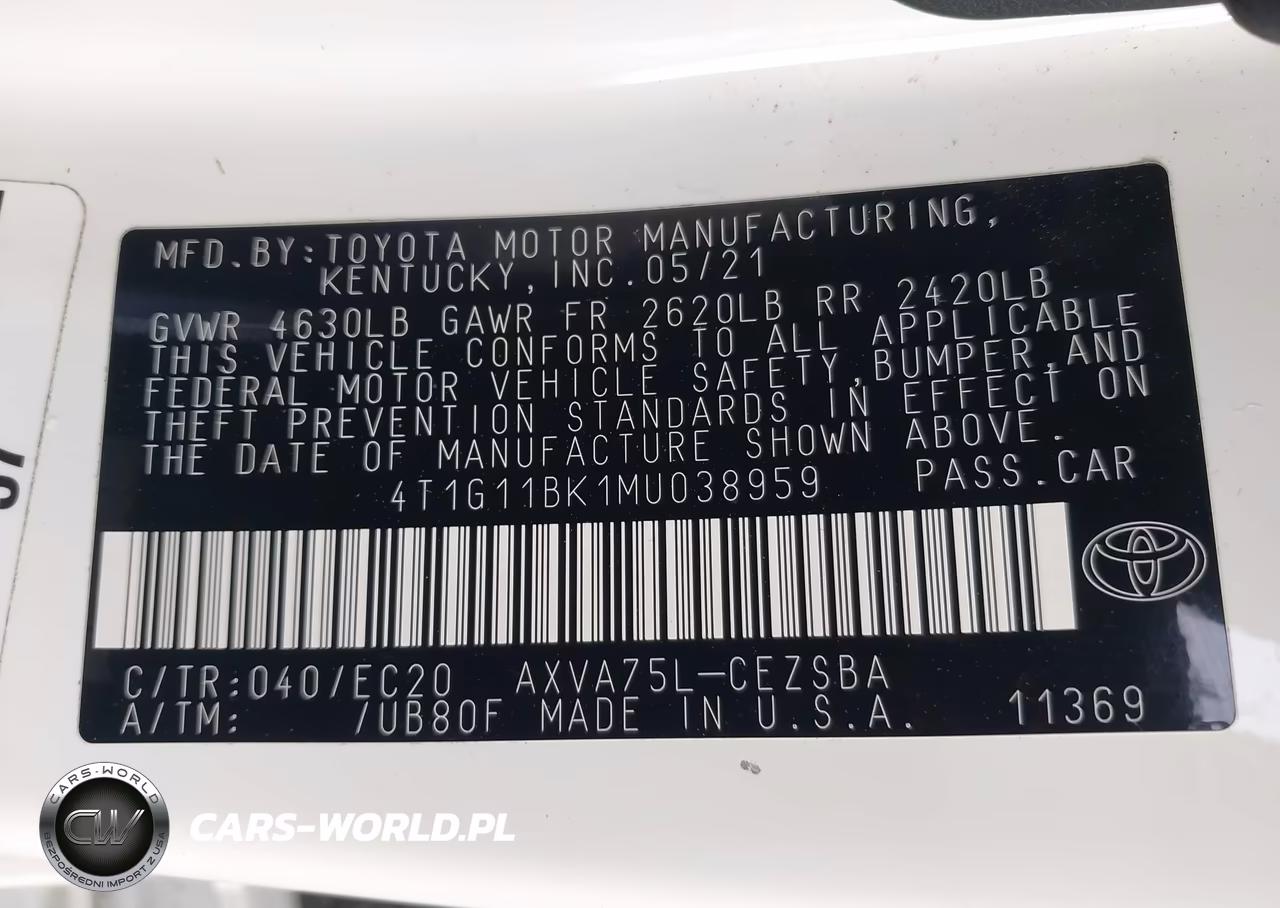 2021 Toyota Camry Se Nightshade Edition Awd VIN:4T1G11BK1MU038959 - 9
