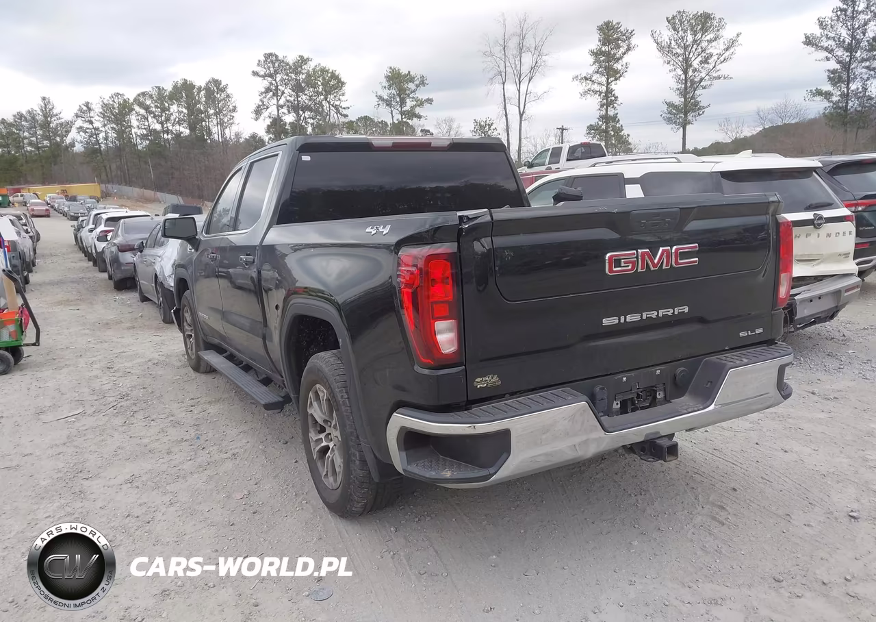2021 GMC Sierra 1500 4Wd Short Box Sle VIN:3GTU9BET6MG273001 - 3