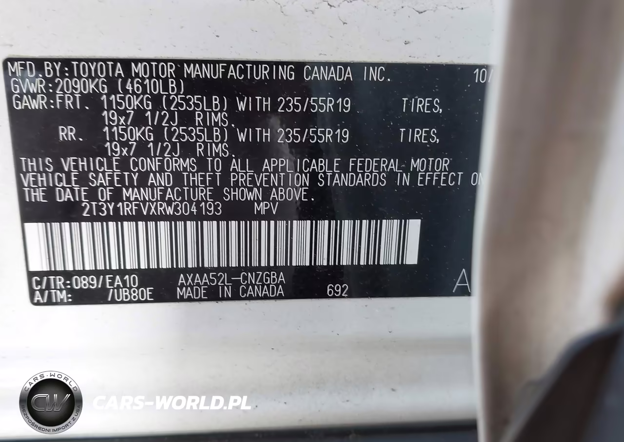 2024 Toyota Rav4 Limited VIN:2T3Y1RFVXRW304193 - 9