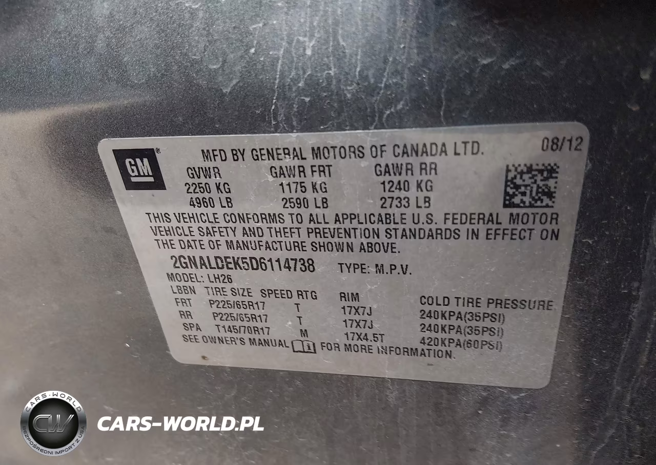 2013 Chevrolet Equinox 1Lt VIN:2GNALDEK5D6114738 - 9