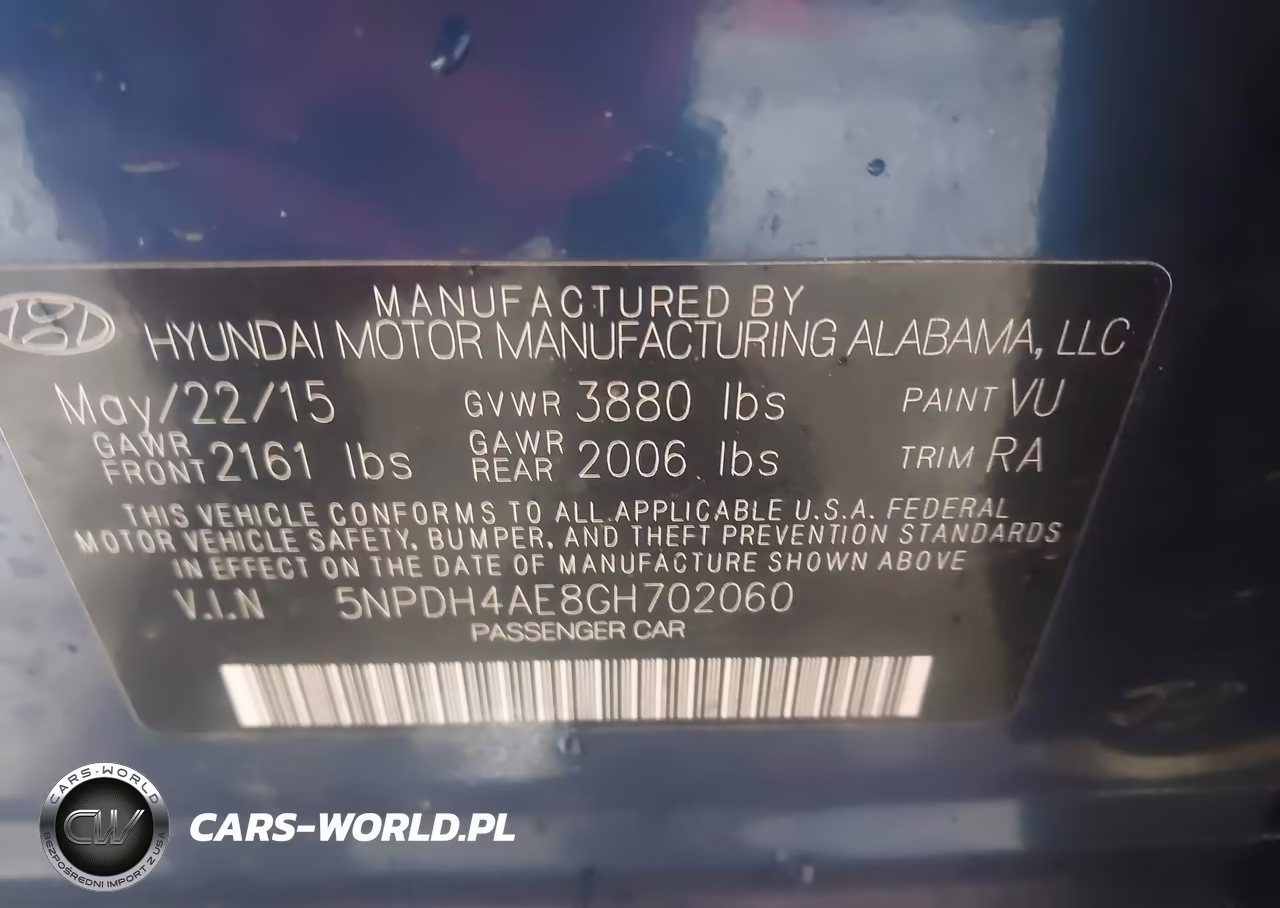 2016 Hyundai Elantra Se VIN:5NPDH4AE8GH702060 - 9