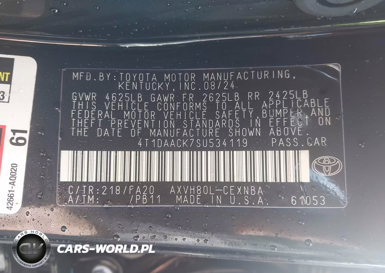 2025 Toyota Camry Le VIN:4T1DAACK7SU534119 - 9
