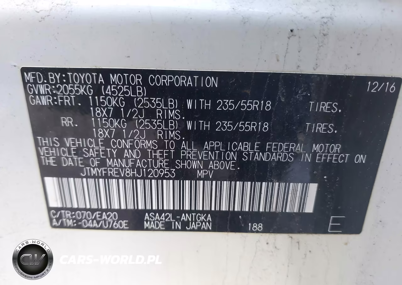 2017 Toyota Rav4 Limited VIN:JTMYFREV8HJ120953 - 9