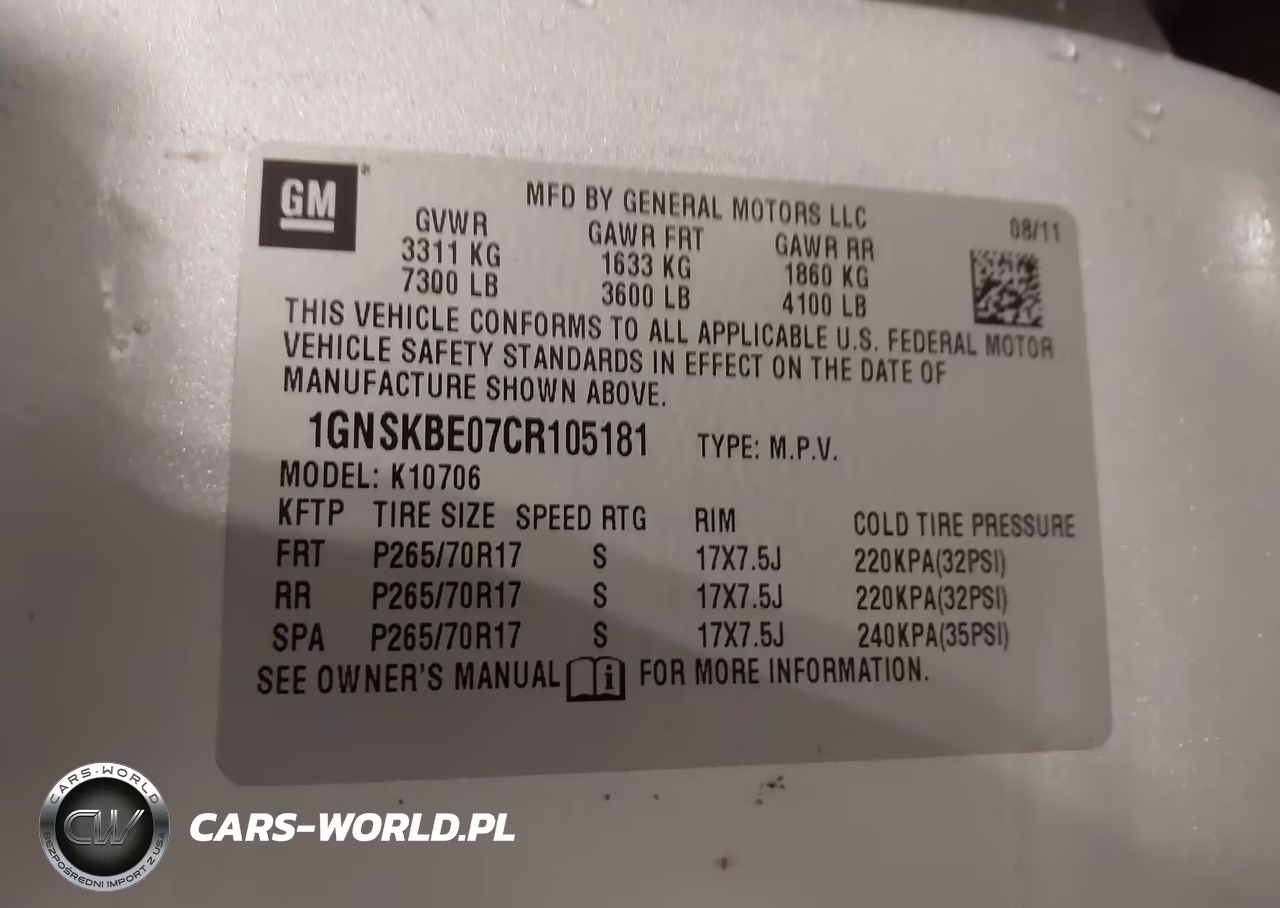 2012 Chevrolet Tahoe Lt VIN:1GNSKBE07CR105181 - 9