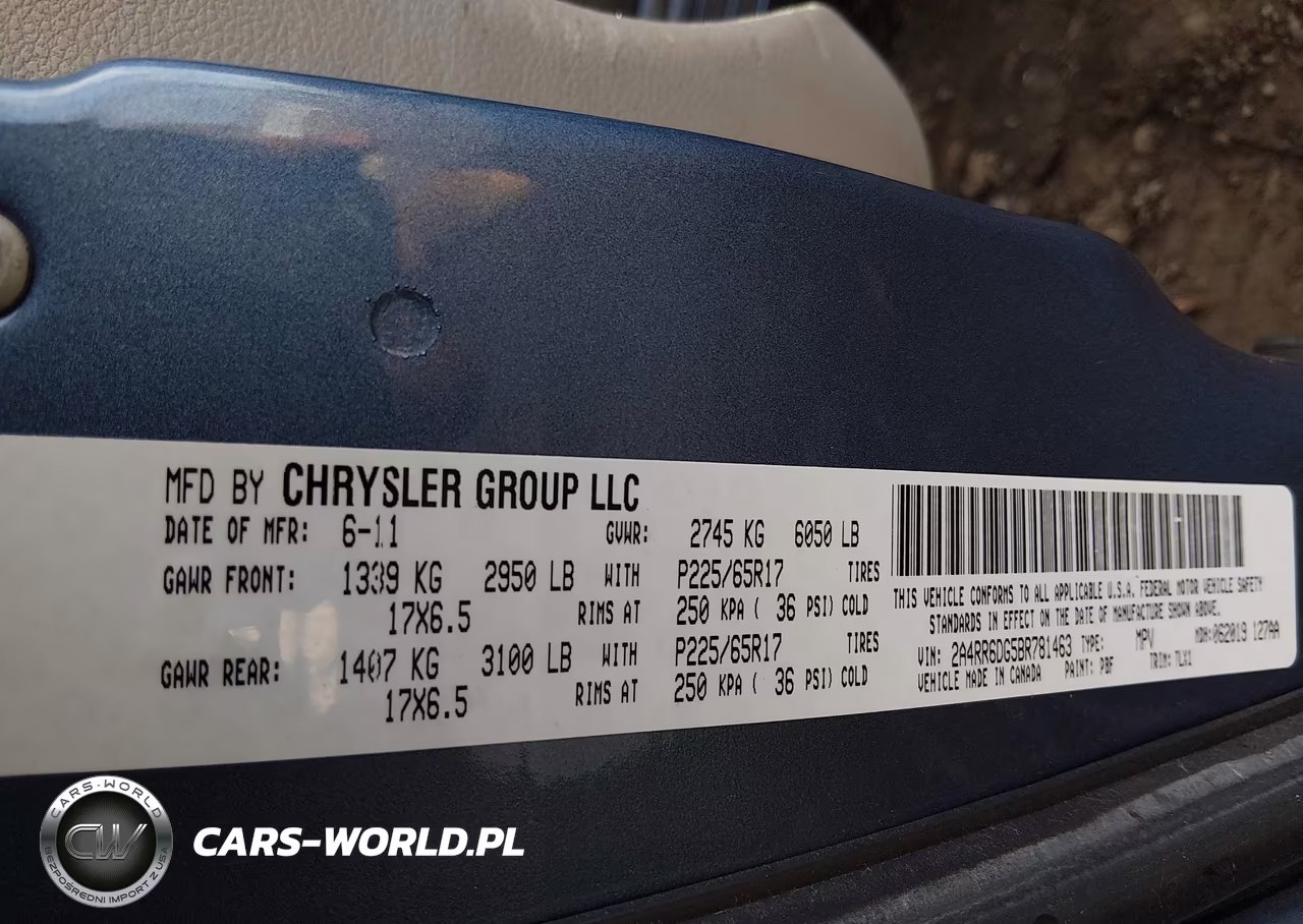 2011 Chrysler Town & Country Limited VIN:2A4RR6DG5BR781463 - 9