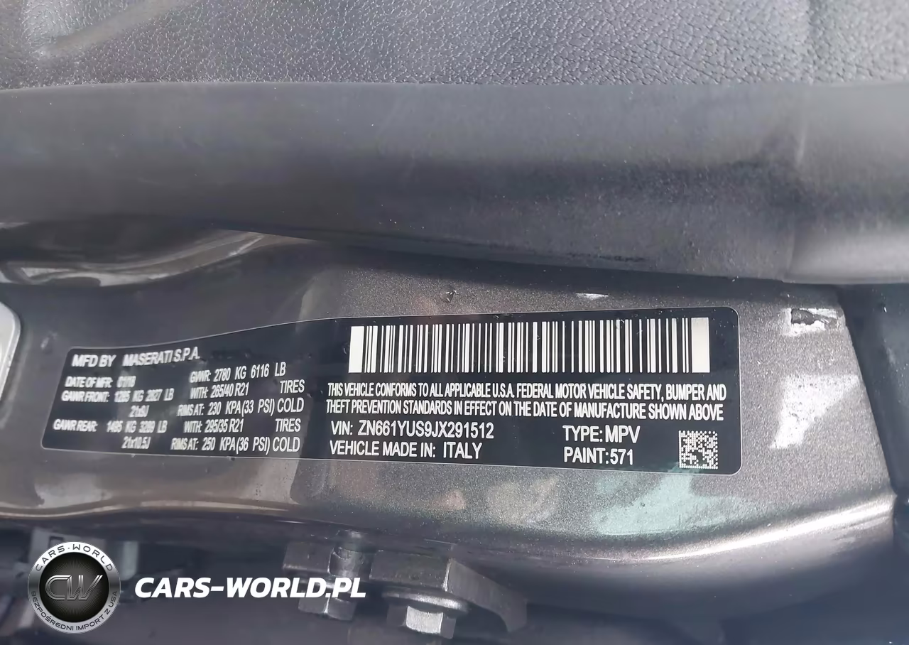 2018 Maserati Levante S Gransport VIN:ZN661YUS9JX291512 - 9