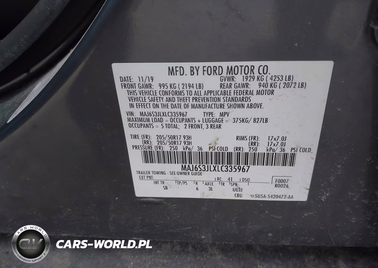 2020 Ford Ecosport Ses VIN:MAJ6S3JLXLC335967 - 9