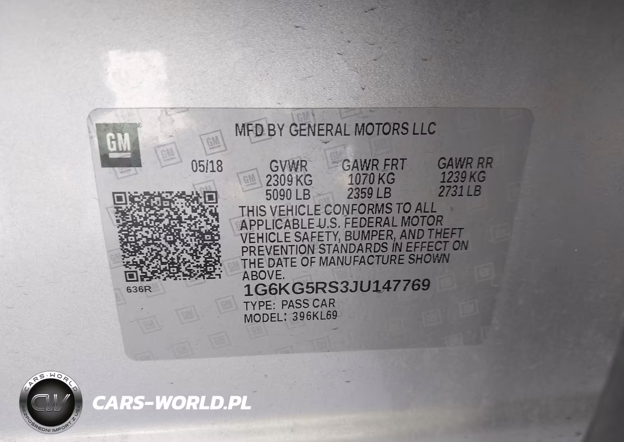 2018 Cadillac Ct6 Premium Luxury VIN:1G6KG5RS3JU147769 - 9