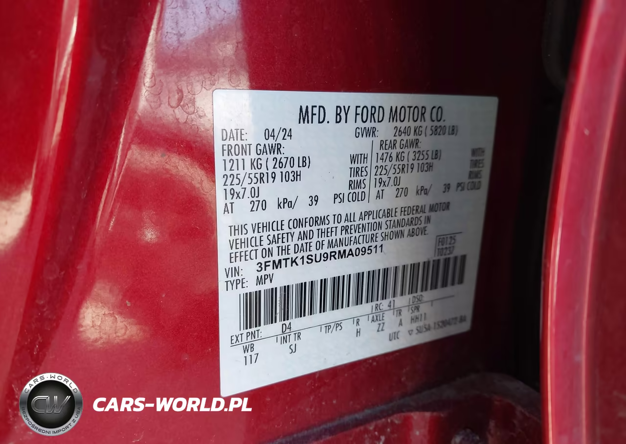 2024 Ford Mustang Mach-E Select VIN:3FMTK1SU9RMA09511 - 9