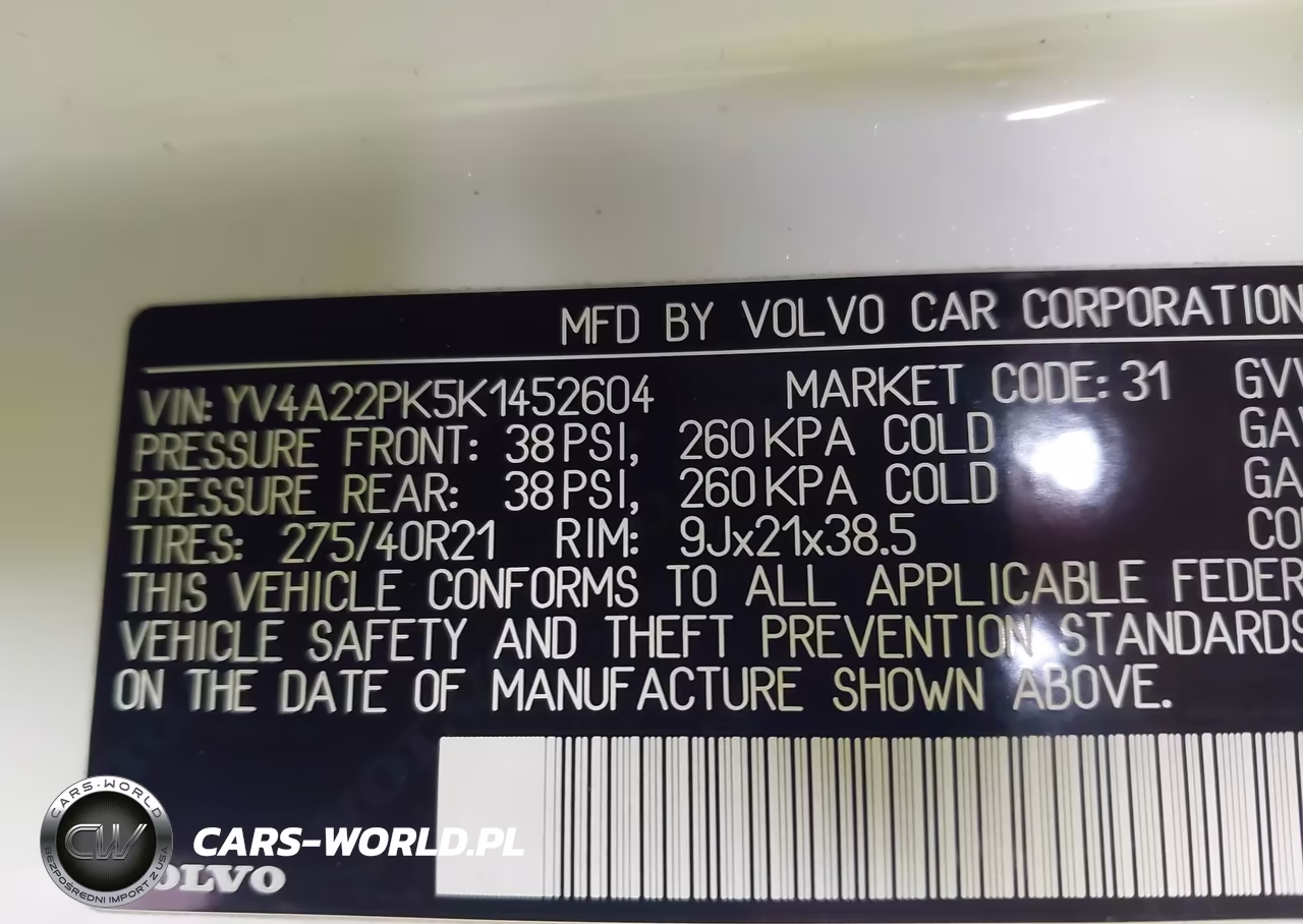 2019 Volvo Xc90 T6 Momentum VIN:YV4A22PK5K1452604 - 9