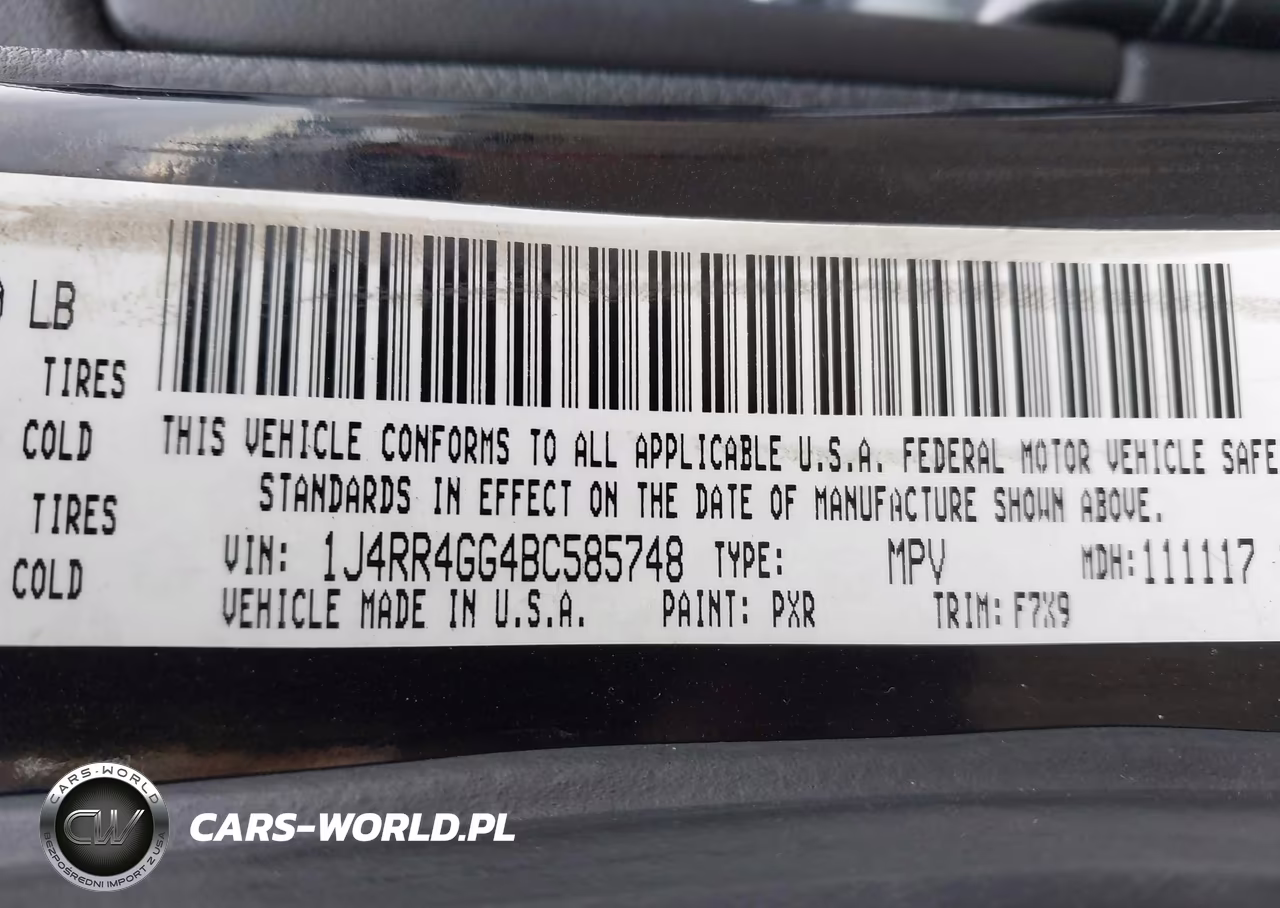 2011 Jeep Grand Cherokee Laredo VIN:1J4RR4GG4BC585748 - 9