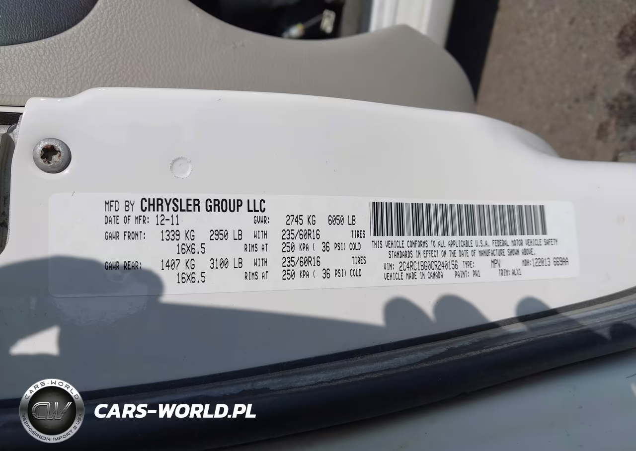 2012 Chrysler Town & Country Touring VIN:2C4RC1BG0CR240156 - 9