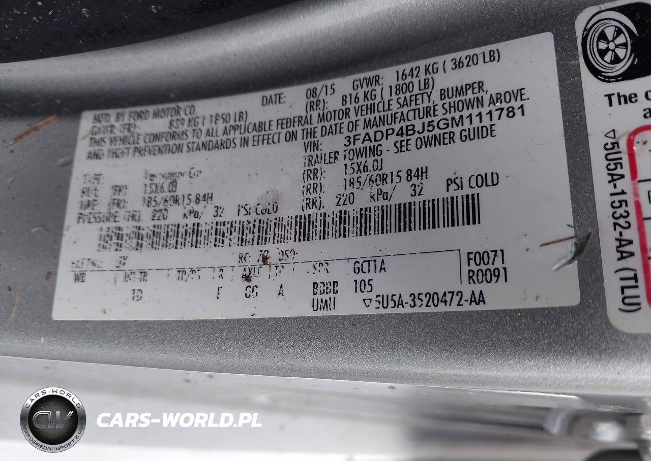 2016 Ford Fiesta Se VIN:3FADP4BJ5GM111781 - 9