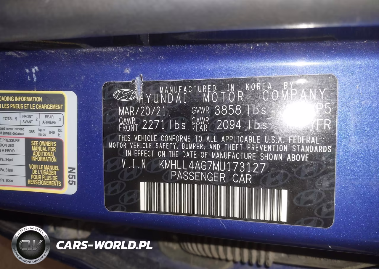 2021 Hyundai Elantra Se VIN:KMHLL4AG7MU173127 - 9