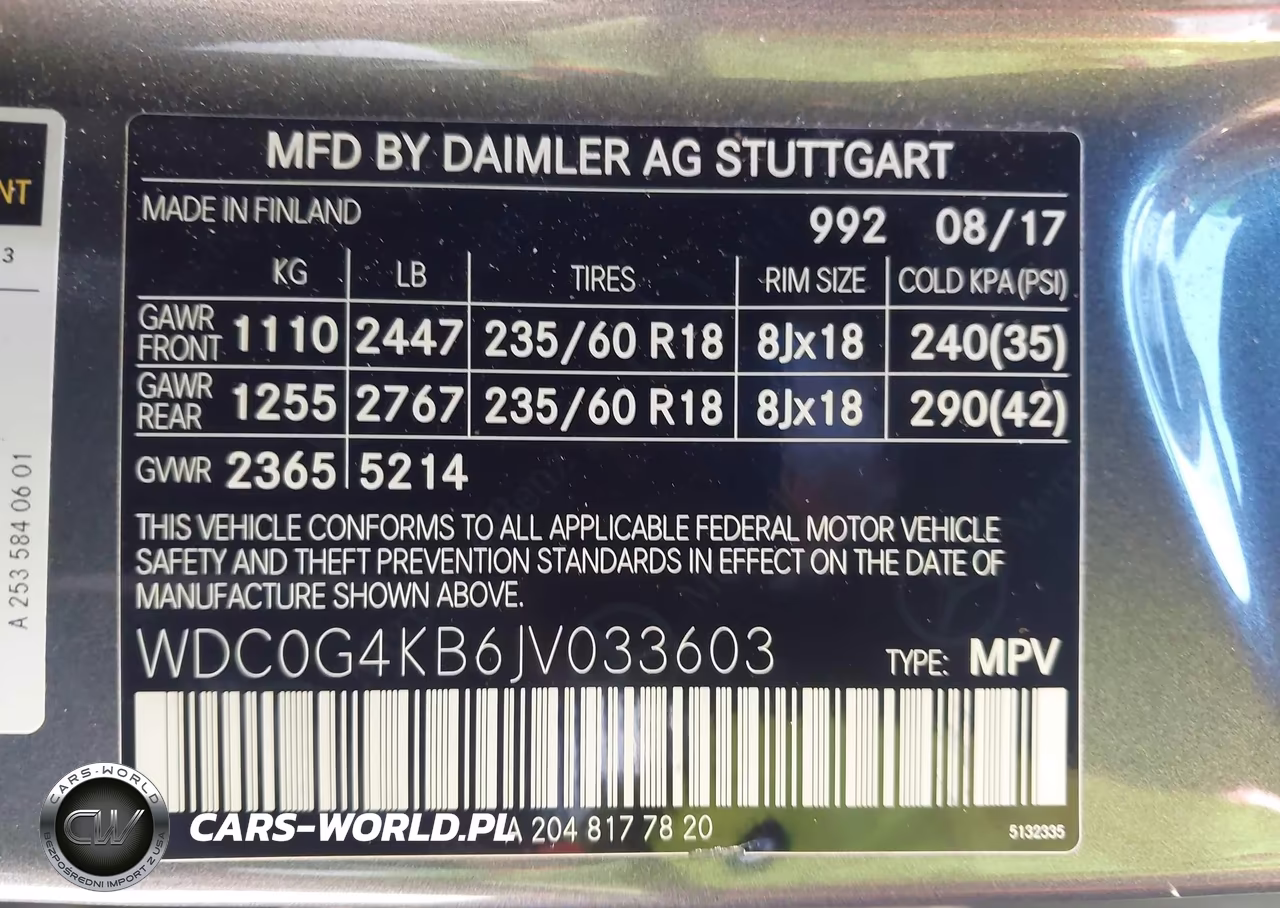 2018 Mercedes-Benz Glc 300 4Matic VIN:WDC0G4KB6JV033603 - 9