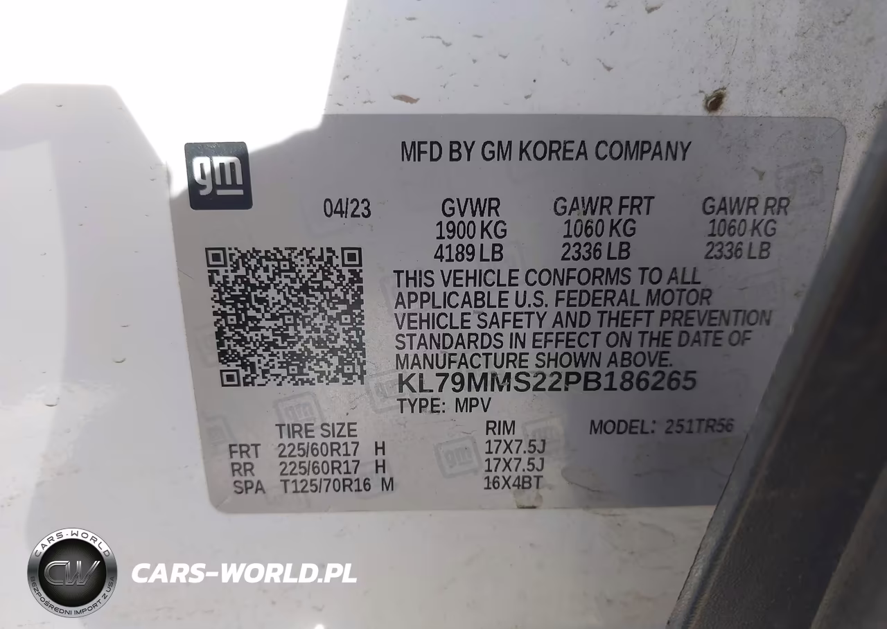 2023 Chevrolet Trailblazer Fwd Ls VIN:KL79MMS22PB186265 - 9