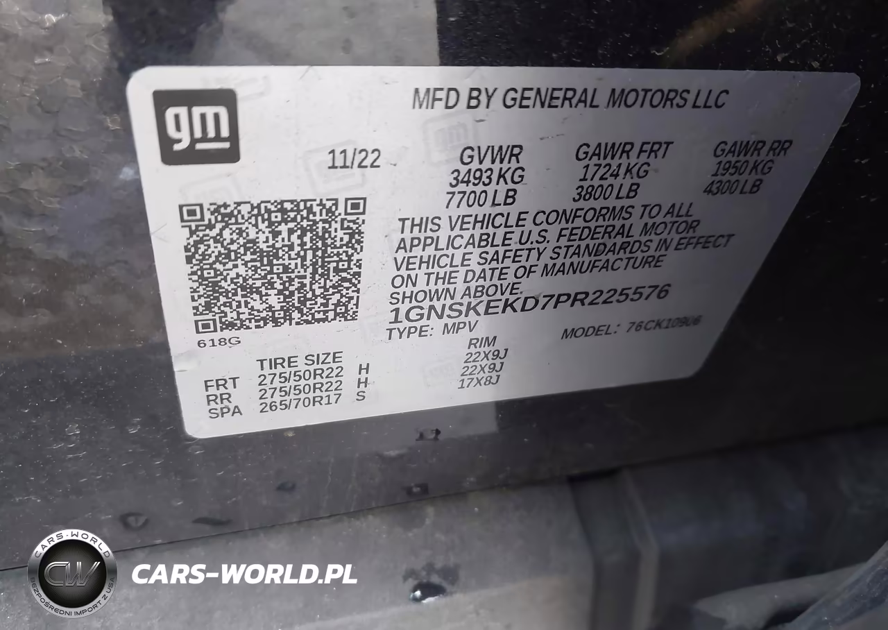 2023 Chevrolet Suburban 4Wd Rst VIN:1GNSKEKD7PR225576 - 9
