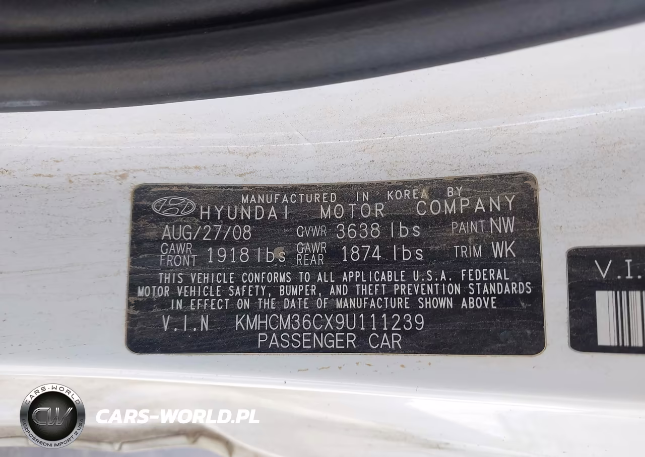 2009 Hyundai Accent Gs VIN:KMHCM36CX9U111239 - 9